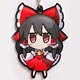東方プロジェクト 茜屋ラバー・キーホルダー 霊夢 単品