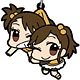 THE IDOLM＠STER(アイドルマスター) アニメ 双海亜美＆真美 つままれストラップ