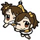 THE IDOLM＠STER(アイドルマスター) アニメ 双海亜美＆真美 つままれキーホルダー
