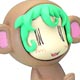 へっぽこ干支フィギュア ぽこさる/茶 レジカラット（塗装済み組立てキット）
