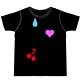 ブラッドラッド スタズの黒Ｔシャツ/ブラック-L