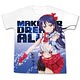 ラブライブ！ 園田海未 フルグラフィックＴシャツ/ホワイト-XL