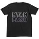 のんのんびより にゃんぱすロゴ Ｔシャツ/ブラック-L