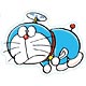 藤子・F・不二雄キャラクターズ ダイカットステッカー (3)ドラえもん／タケコプター