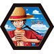 ジグソーパズル JIGSAW CLOCK mini ルフィ 82ピース（82-JC02）
