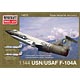 1/144 アメリカ空軍/海軍 F-104A プラモデル
