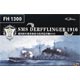 1/700 ドイツ巡洋戦艦デアフリンガー1916 通常版 プラモデル