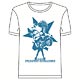 ジョジョの奇妙な冒険Tシャツ (3部/スターダストクルセイダース) 条太郎＆スタープラチナT/ホワイト-S