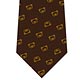 リラックマ シルクネクタイ 小紋柄 ブラウン