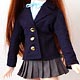ブレザーJK制服(グレイスカート)（ドール用衣装）