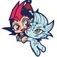 遊☆戯☆王ZEXAL 遊馬＆アストラルつままれストラップ