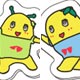 ふなっしー ふわふわステッカー ふなっしー×ふなごろー