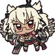 艦隊これくしょん -艦これ- 武蔵 つままれキーホルダー