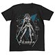 結城友奈は勇者である 東郷美森Tシャツ/ブラック-L
