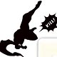 NINJA SLAYER REMOVABLE WALL STICKER スリケン ウォールステッカー