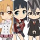 ぴくりる！ ソードアート・オンラインII ラバーストラップセット Girl’s Side：Real