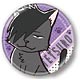 ハイキュー！！ ポリカバッジ 音駒ネコ黒尾