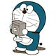 ドラえもん原作45周年記念 ダイカットポストカード ドラえもん ポスト