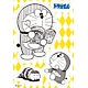 ドラえもん原作45周年記念 ダイカットステッカー ドラえもん マンガ