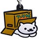 ねこあつめ 3WAYラバーストラップ しろねこさん/ダンボール