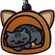 ねこあつめ 3WAYラバーストラップ さばとらさん/おやすみ
