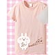 カナヘイの小動物 Tシャツ/うさぎ Men’s(M)ライトピンク
