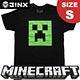 マインクラフト Tシャツ クリーパーフェイス/グローインザダーク/BLACK Sサイズ