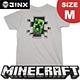 マインクラフト Tシャツ クリーパーインサイド/SILVER Mサイズ