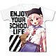 がっこうぐらし！ ゆきフルグラフィックTシャツ/ホワイト-L