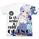ご注文はうさぎですか？？ チノ フルグラフィックTシャツ/ホワイト-M