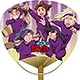 忍たま乱太郎 竹うちわ 4年生