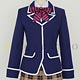 食戟のソーマ 遠月茶寮料理學園女子制服 ジャケットセット/レディース-XL