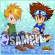 デジモンアドベンチャー マイクロファイバーミニタオル「太一＆ヤマト」