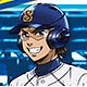 ダイヤのA ミニタペストリー 御幸一也