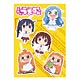 干物妹！うまるちゃん 土間うまる/海老名菜々/本場切絵/橘・シルフィンフォード SDキャラ 痛傘シール
