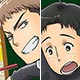 進撃！巨人中学校 もふもふマフラータオル ジャン＆マルコ