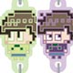 256たんmini おそ松さん 連結ラバーストラップ 【チョロ松＆一松】