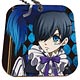 レザーミラーチャーム「黒執事 Book of Circus」01/シエル