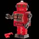 クリスタルパズル ブリキ ロボット・レッド