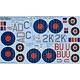 1/72 イギリス空軍 B-17Mk.III 214-220-251飛行隊 デカールセット