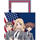 ガールズ＆パンツァー サンダース大学付属高校 撥水肩掛けトートバッグ