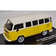1/43 1976 volkswagen combi panel van - yellow/white with black interior
