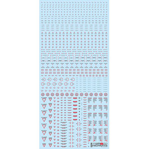 1/100 レッド＆グレー RB02コーションデカール(1枚入)