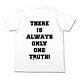 名探偵コナン 真実はいつも一つメッセージ Tシャツ/ホワイト-S