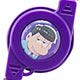 おそ松さん マイクロUSB 巻き取りケーブル 【パープル(一松)】