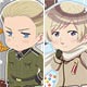 ヘタリア The World Twinkle ぽち袋(小)「ドイツ＆ロシア」 もぐもぐVer.