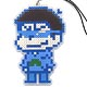 おそ松さん カラ松アイロンビーズ風ストラップ