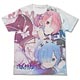 Re：ゼロから始める異世界生活 ラム＆レム フルグラフィックTシャツ/ホワイト-L