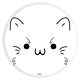 缶バッジ「にゃんバッジ」08/シロ