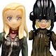 1/35 ガールズ＆パンツァー劇場版 プラウダ高校 カチューシャ＆クラーラフィギュアセット 未塗装キット